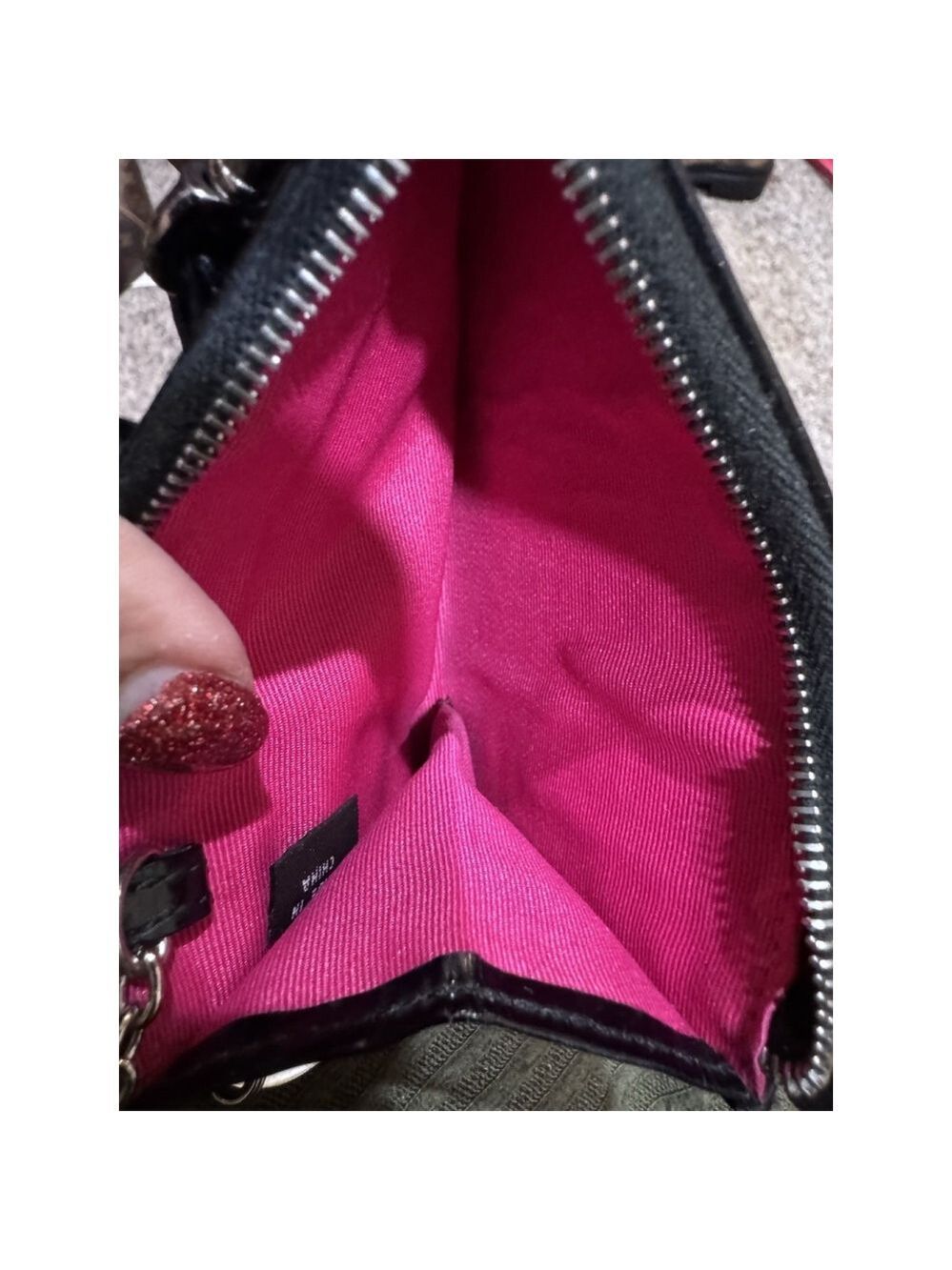 Coach Signature Embossed Patent Leather Mini Skinny - Picture 3 of 7